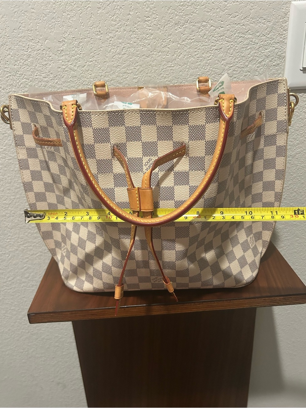 Louis Vuitton Damier Azur Girolata with Vachetta Trim includes Dust bag and COA - Picture 12 of 13
